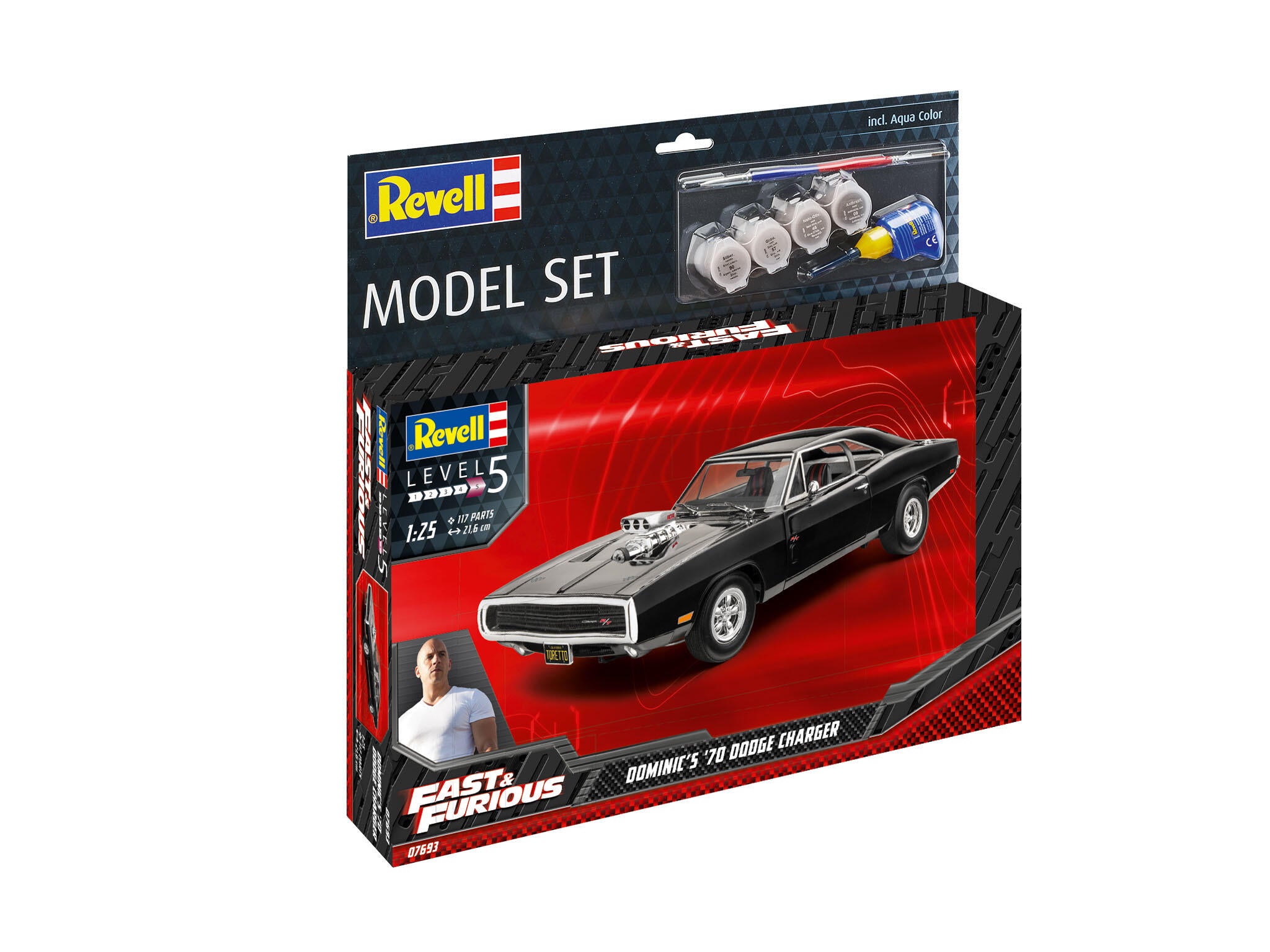 Revell Kit Set F&F Dominic 1970 Dodge Scara 1:25 Rev67693