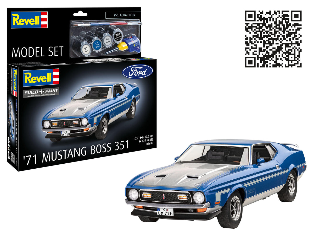Revell Kit Model Set Ford Mustang Scara 1:25 Rev67699
