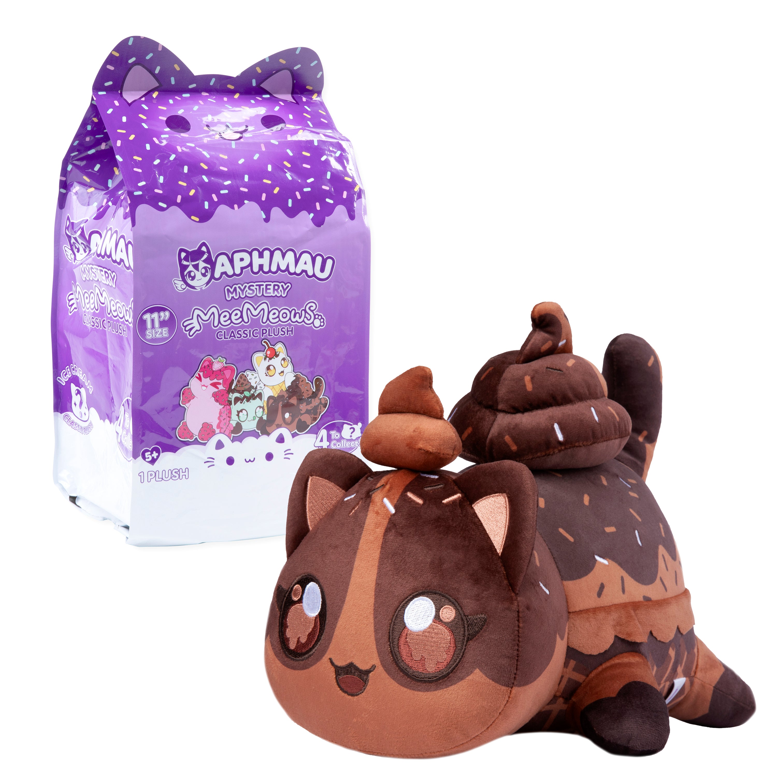 Plus Aphmau 28 cm MeeMeow Mystery Plush Ice Cream Seria Inghetata – Aphmau & Prietenii 6800