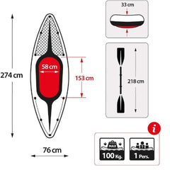 INTEX Challenger K1 Kayak Ix68305Np