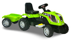 Tractor electric cu remorca Micromax MMX, verde