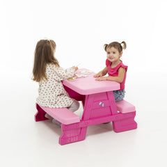 Masuta de picnic pentru copii, Dohany, DO5067PINK