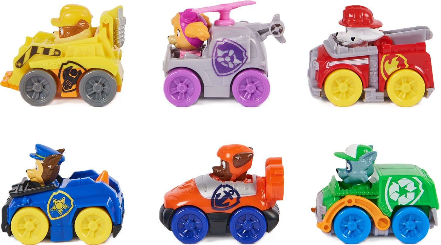 Set 6 figurine Paw Patrol, Pup Squad Racers, SPM6070070