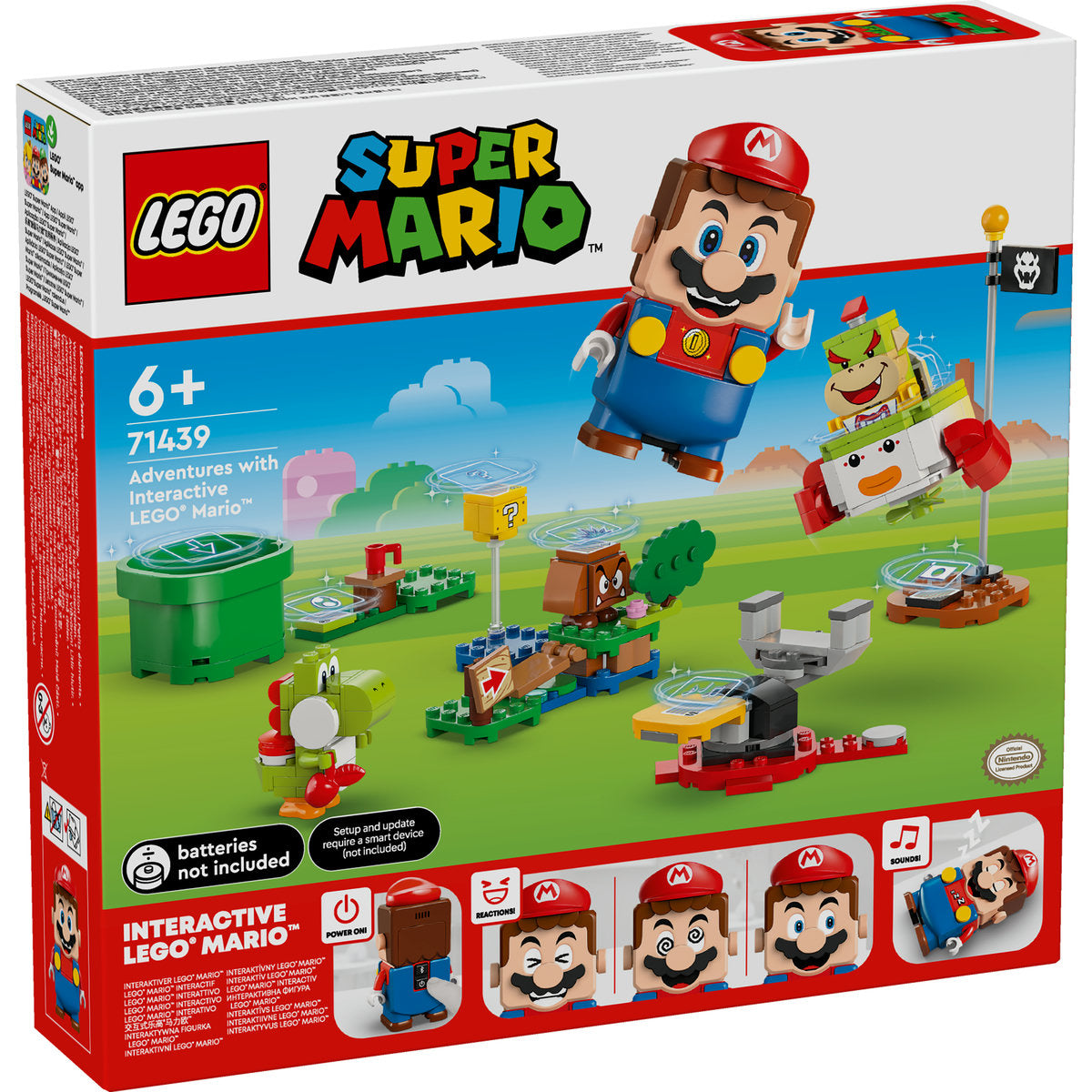 LEGO® Super Mario - Aventuri cu LEGO® Mario™ interactiv 71439, 218 piese