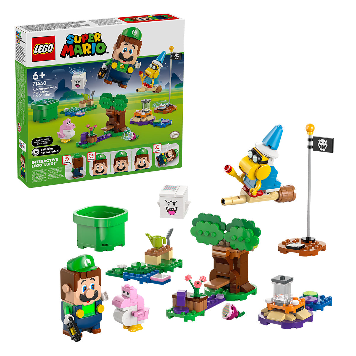 LEGO® Super Mario - Aventuri cu LEGO® Luigi™ interactiv 71440, 210 piese