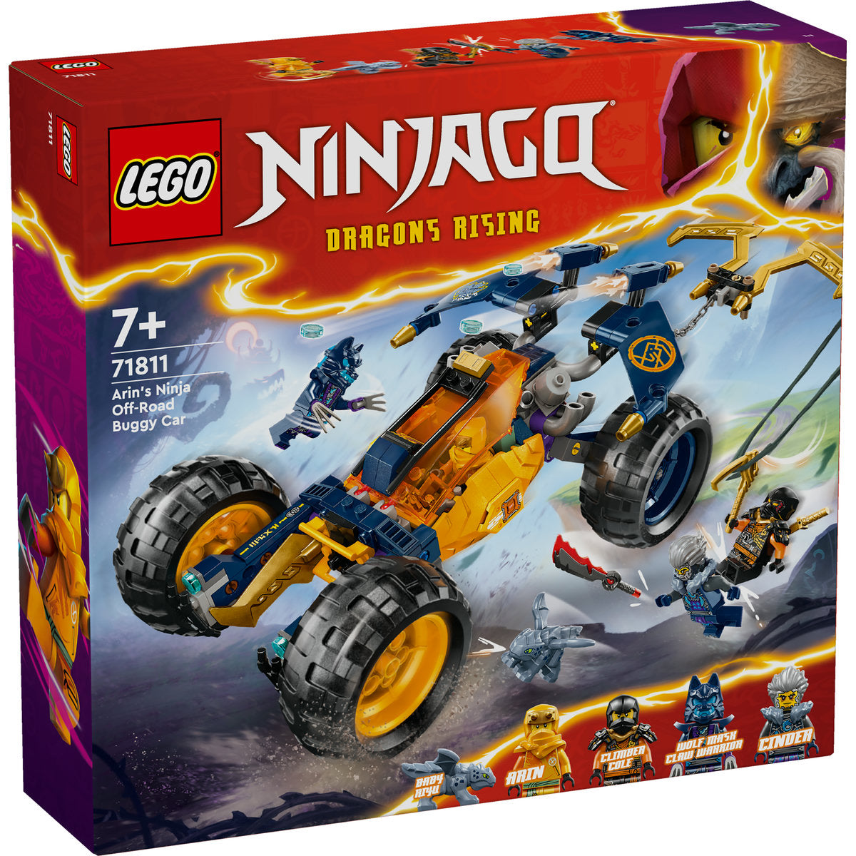 LEGO® NINJAGO® - Vehiculul de teren ninja al lui Arin 71811, 267 piese