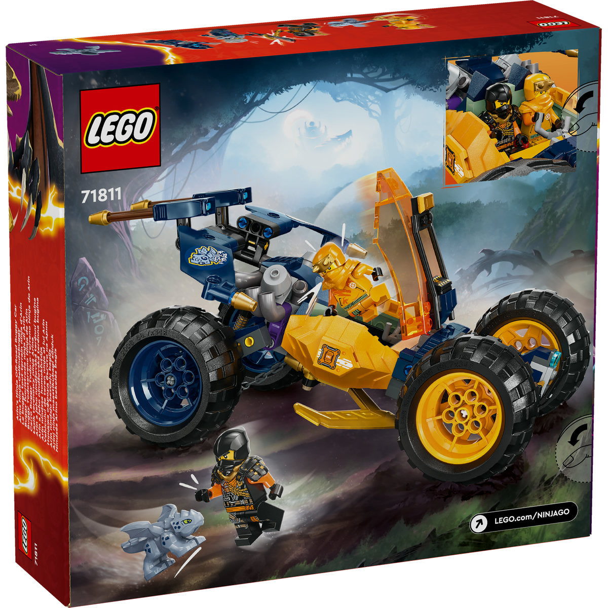 LEGO® NINJAGO® - Vehiculul de teren ninja al lui Arin 71811, 267 piese