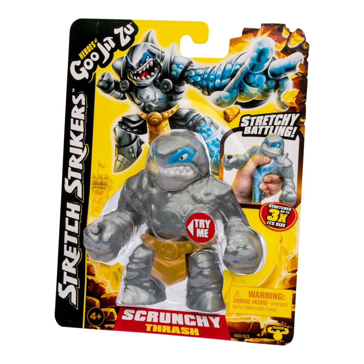 Figurina Goo Jit Zu Stretch Strikers Pachet Erou Thrash GOJ42779-42781