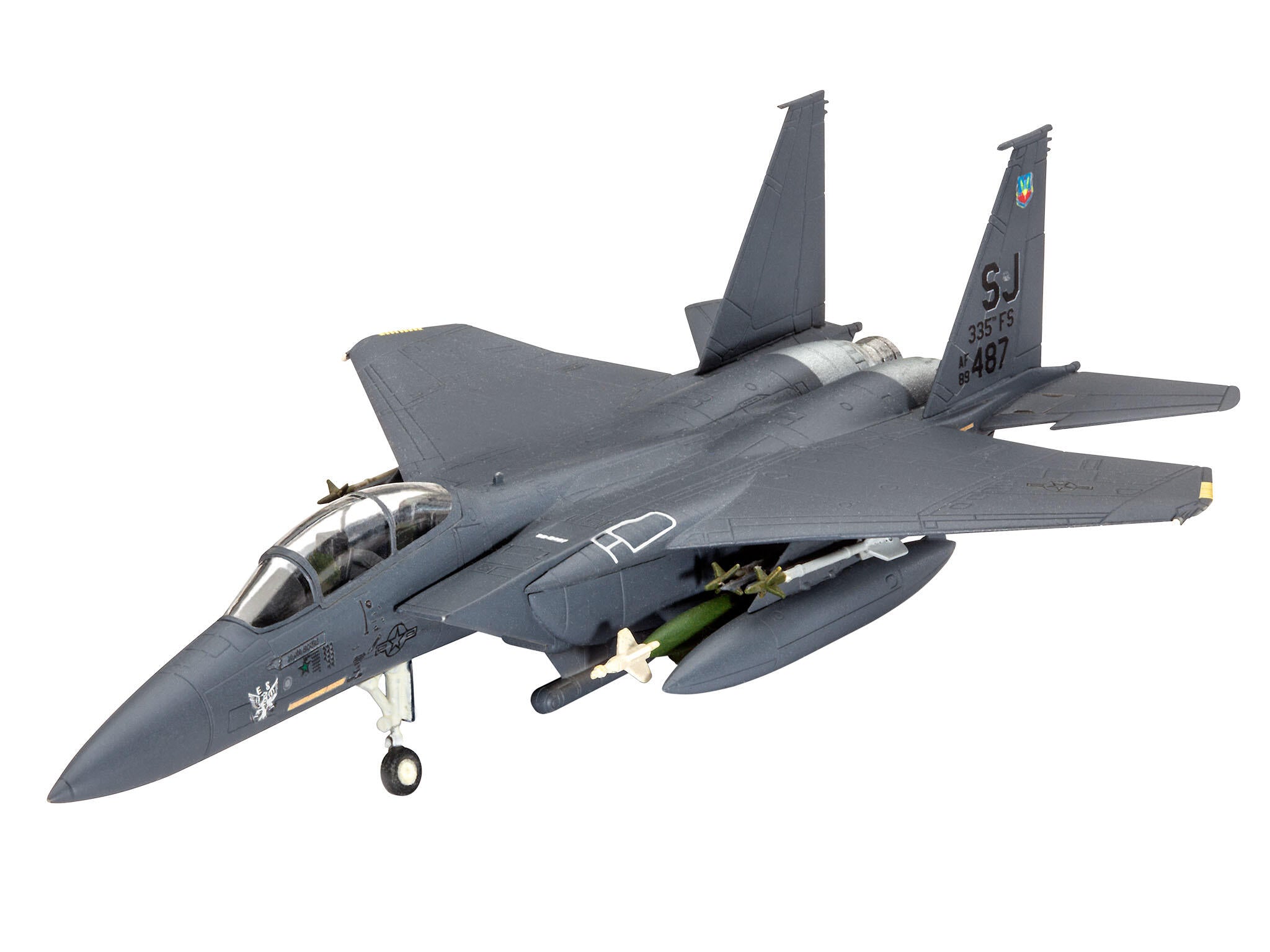 Set Macheta Revell Cu Accesorii De Baza Kit De Start F-15E Strike Eagle Bombe Rev73972