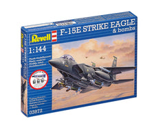 Set Macheta Revell Cu Accesorii De Baza Kit De Start F-15E Strike Eagle Bombe Rev73972