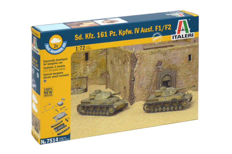 MACHETA  ITALERI VEHICULE MILITARE SD. KFZ. 161 PZ. KPFW. IV F1-F2 SCARA 1:72 IT7514S