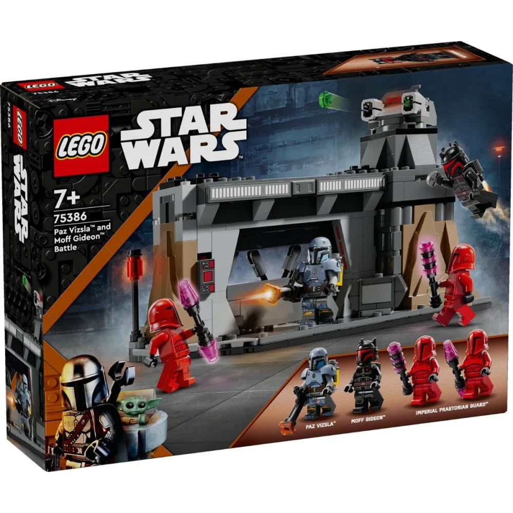 LEGO® Star Wars™ - Lupta dintre Paz Vizsla™ si Moff Gideon™ 75386, 289 piese