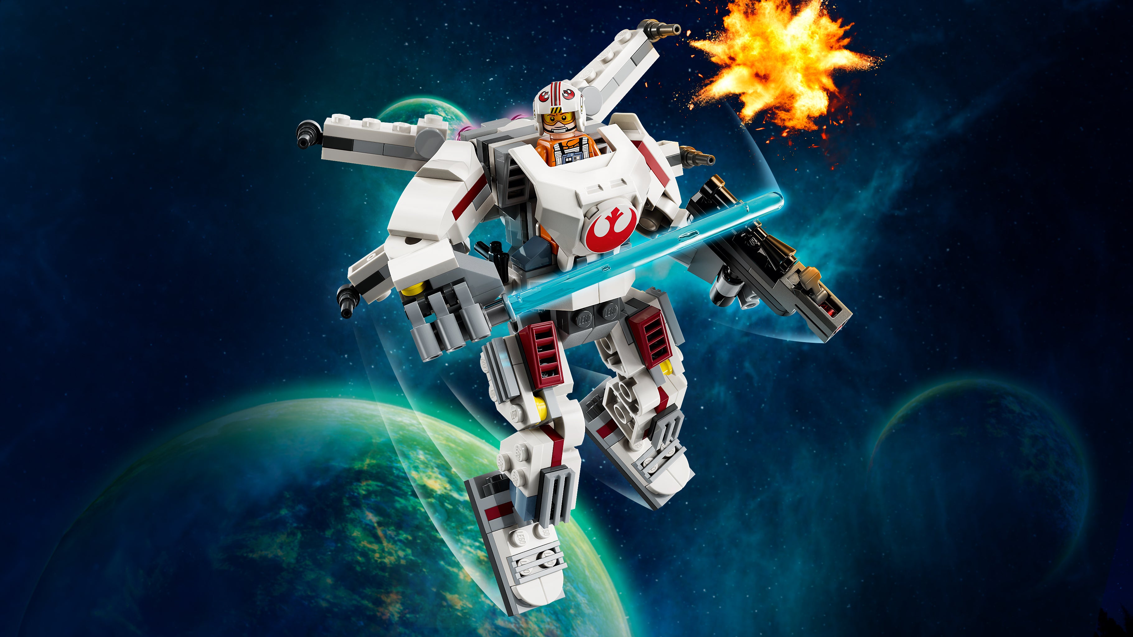 LEGO® Star Wars™ - Robotul X-Wing™ al lui Luke Skywalker™ 75390, 195 piese