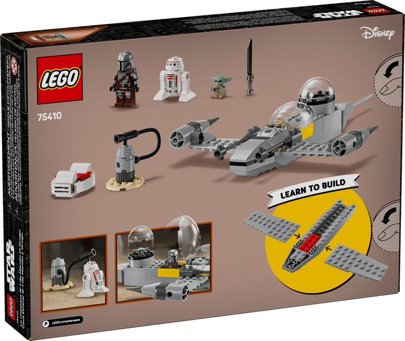 LEGO® Star Wars TM - Nava de lupta stelara N-1 a lui Mando si Grogu 75410, 92 piese