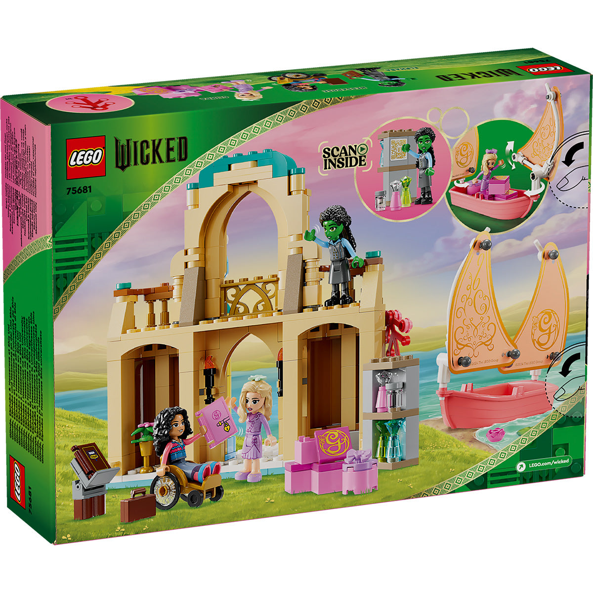 LEGO® Wicked - Glinda, Elphaba si Nessarose la Universitatea Shiz 75681, 304 piese