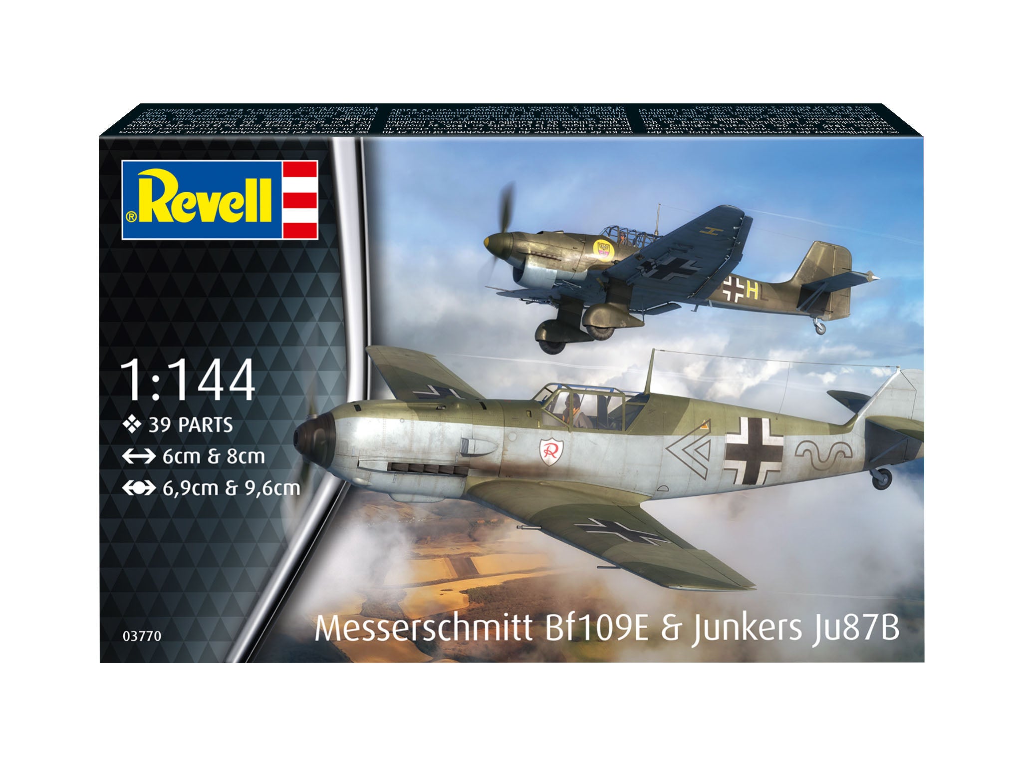 Kit De Asamblare Revell Messerschmitt Bf109E Si Junkers Ju87B Stuka Rev03770