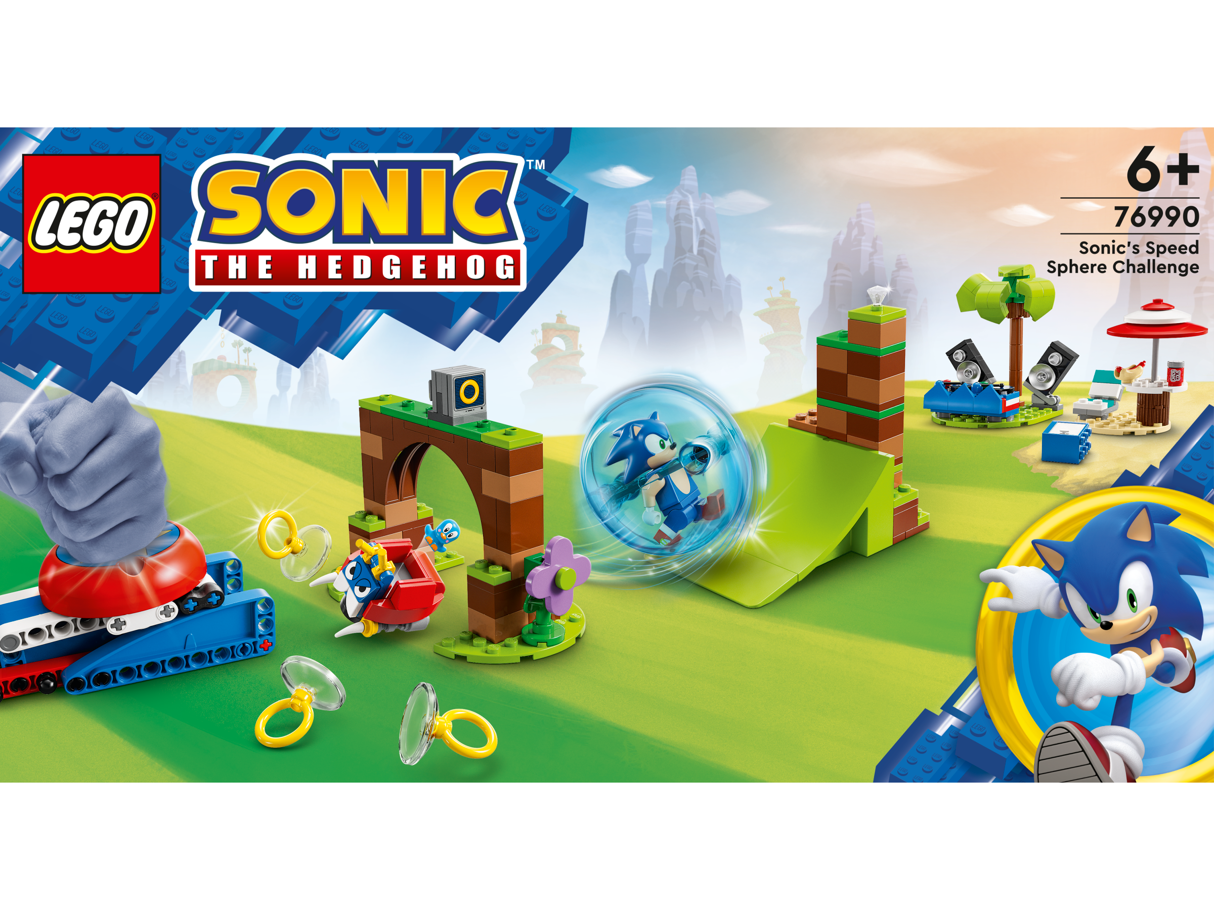 LEGO® Sonic - Provocarea cu sfera de viteza a lui Sonic 76990, 292 piese