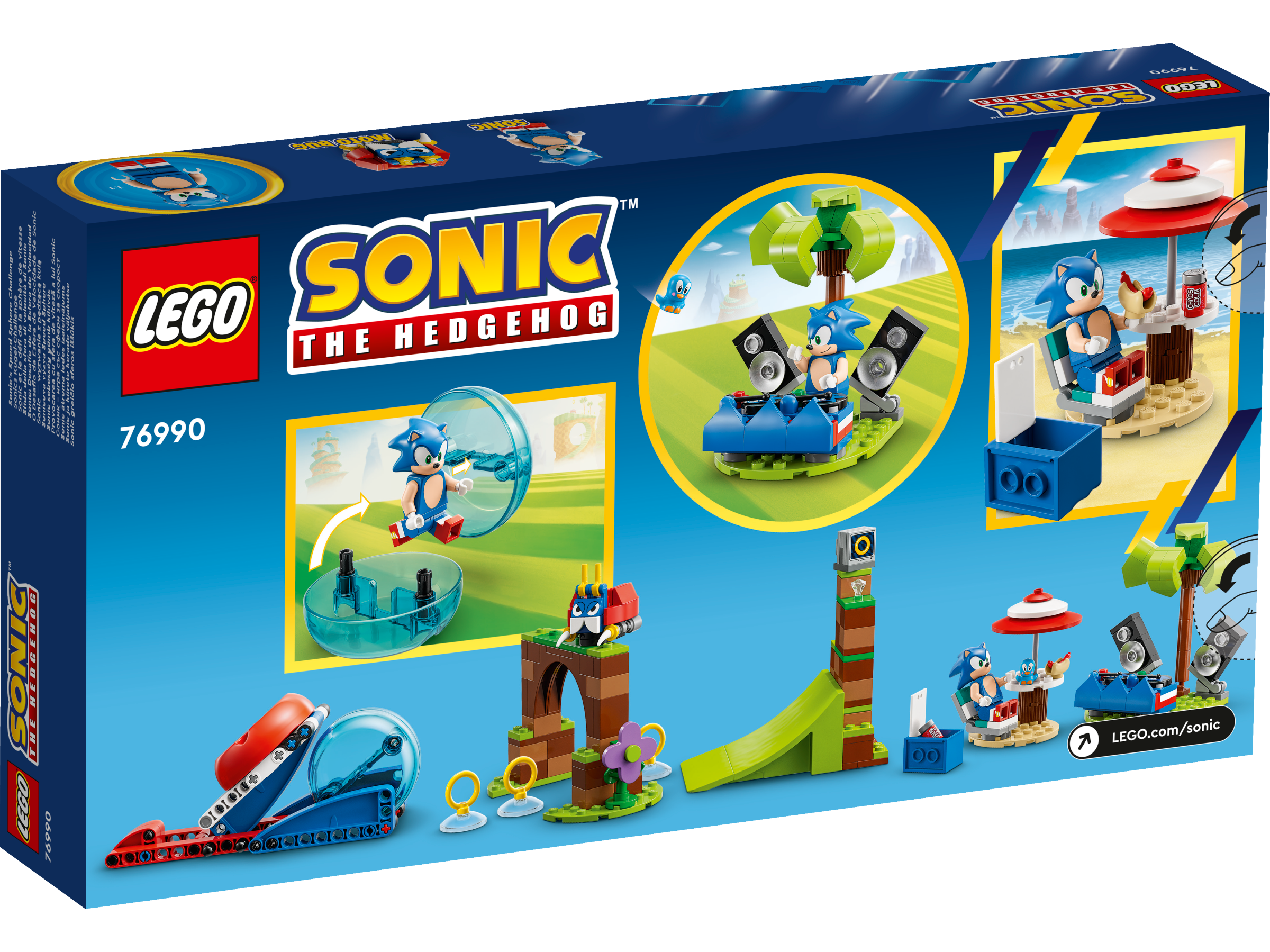 LEGO® Sonic - Provocarea cu sfera de viteza a lui Sonic 76990, 292 piese