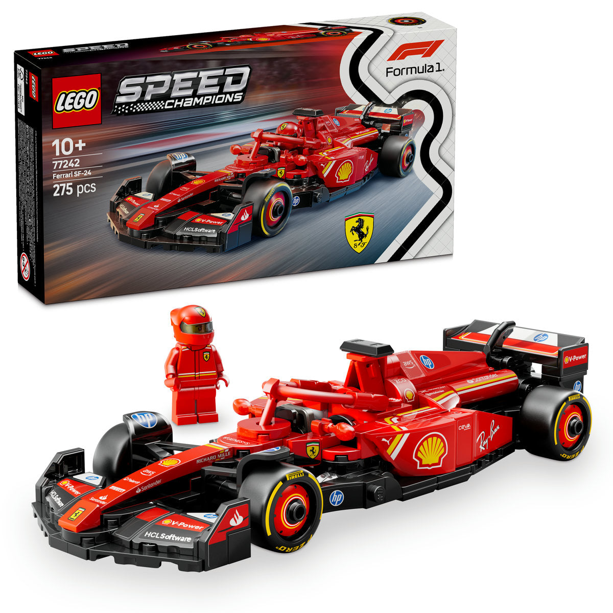 Lego Ferrari Sf-24 Sf-24 F1 Race Car L77242
