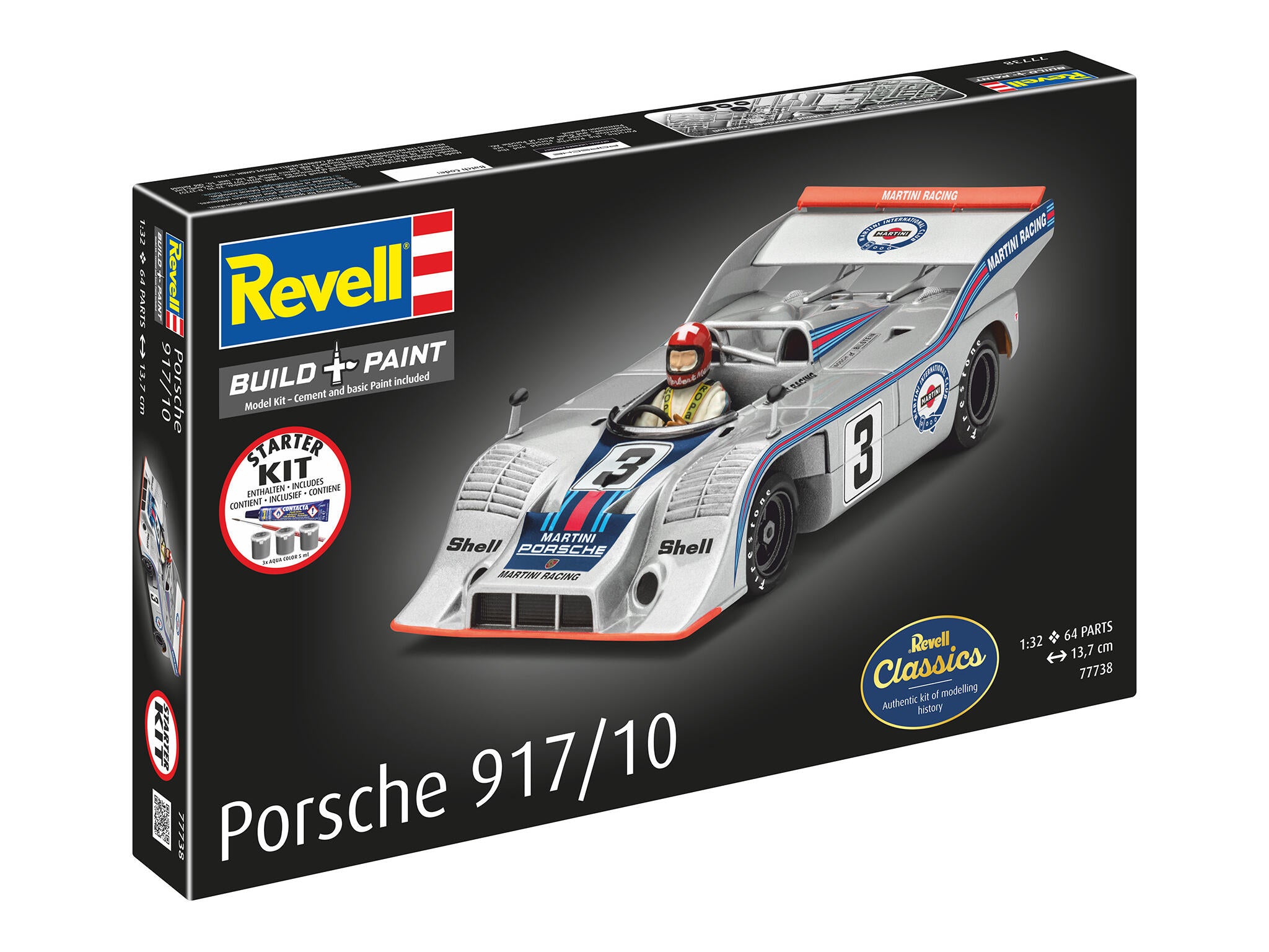 Revell Starter Kit Porsche 917/10 Scara 1:32 Rev77738