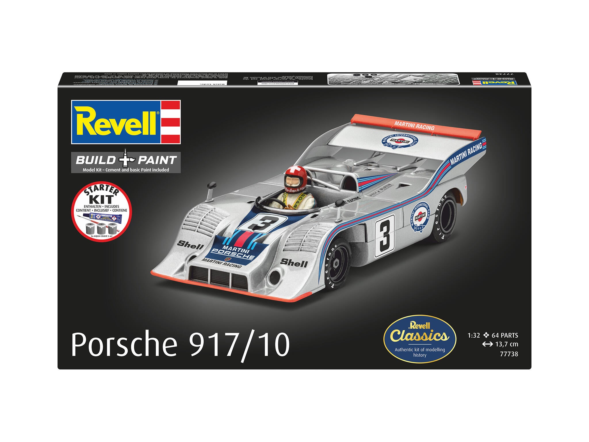 Revell Starter Kit Porsche 917/10 Scara 1:32 Rev77738