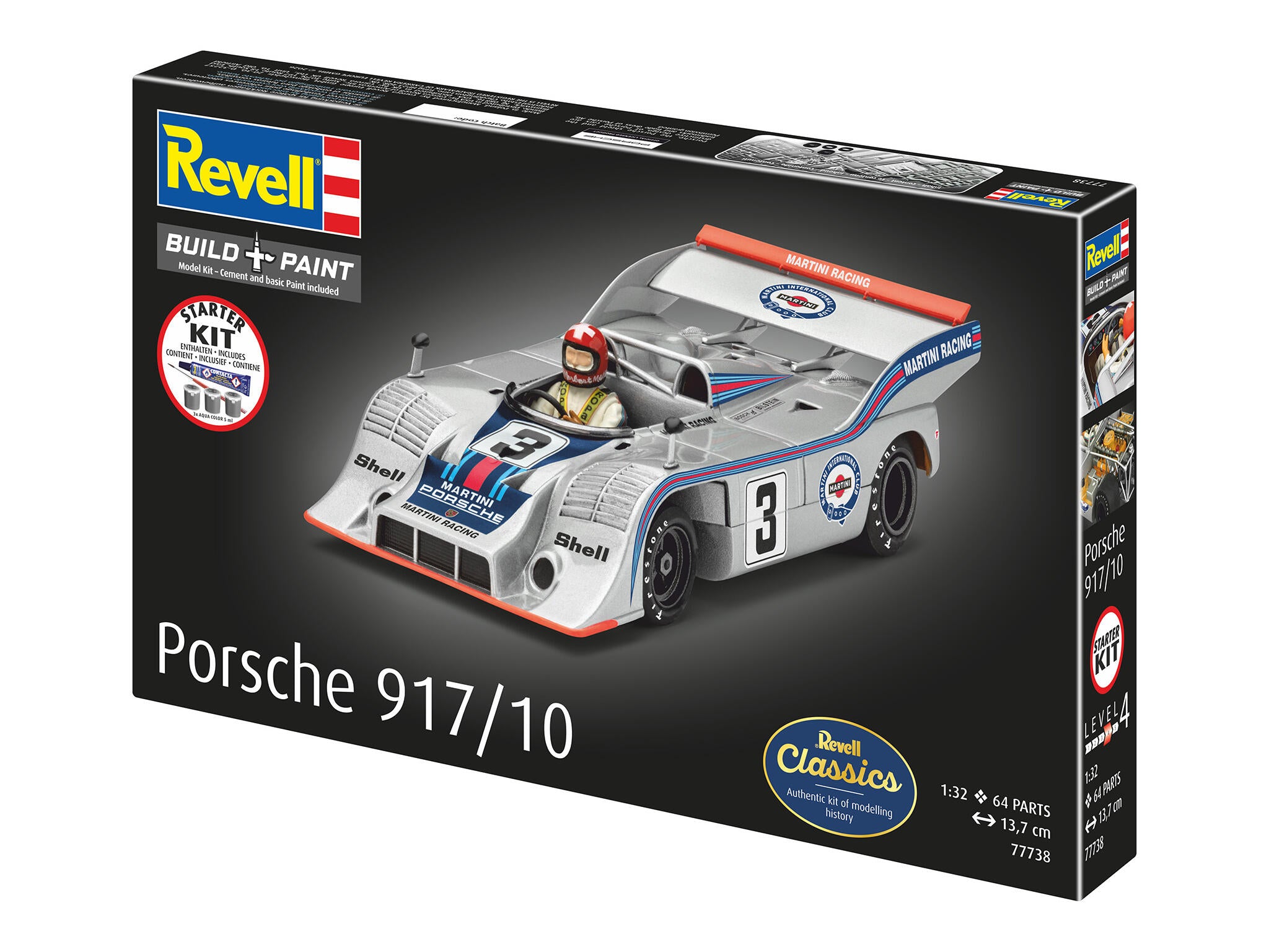Revell Starter Kit Porsche 917/10 Scara 1:32 Rev77738