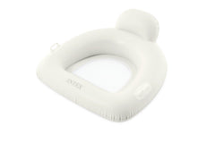 Fotoliu Intex cu baza de plasa, tetiera si manere, alb, IX56801EUALB