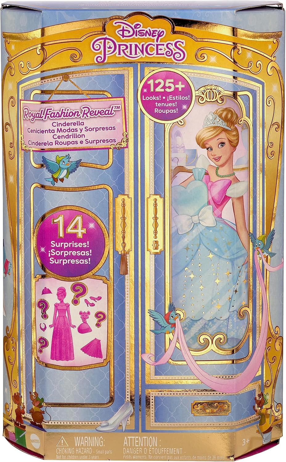 Disney Princess Royal Fashion Reveal Cinderella Doll JCR96