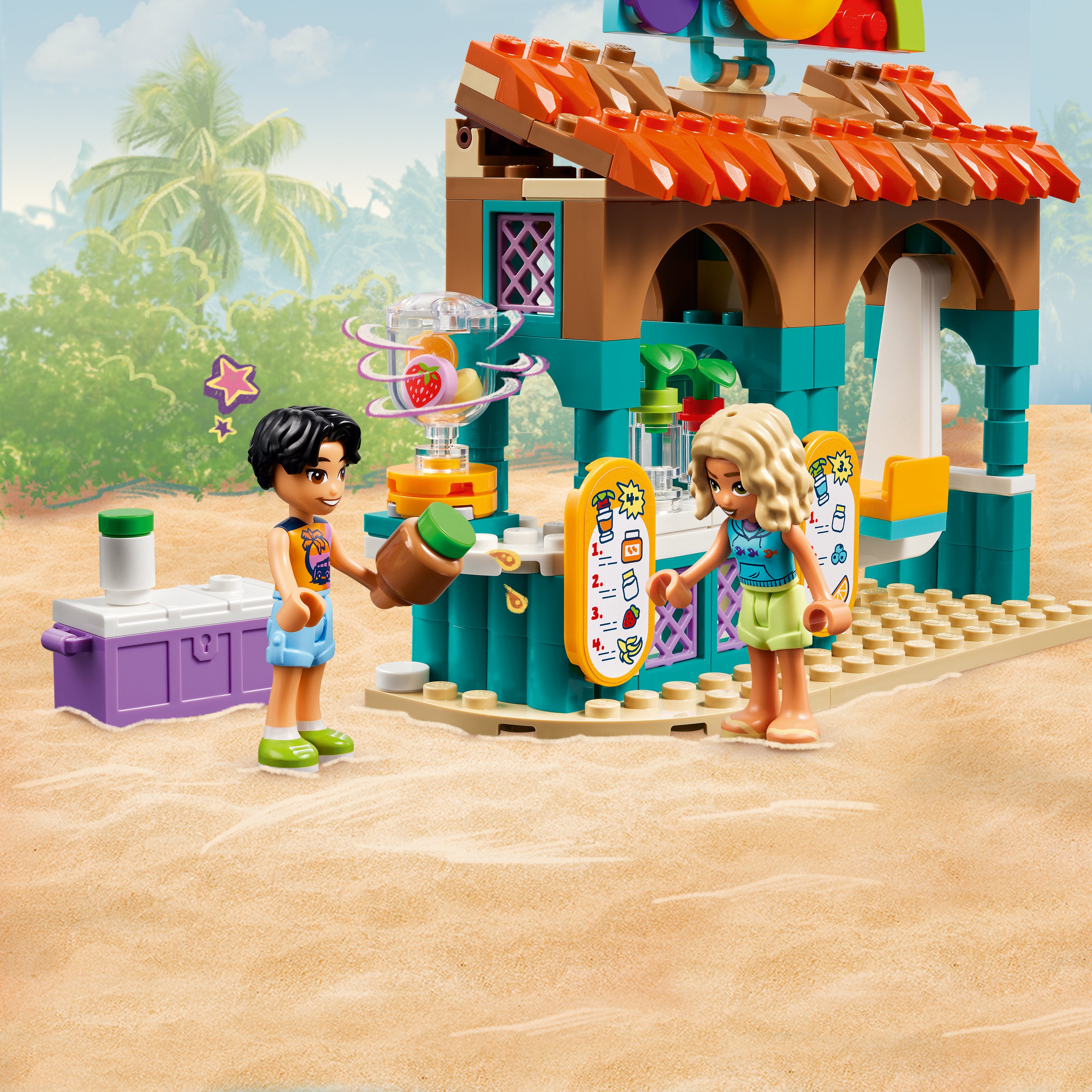 LEGO® Friends - Chiosc de smoothie-uri pe plaja 42625, 213 piese