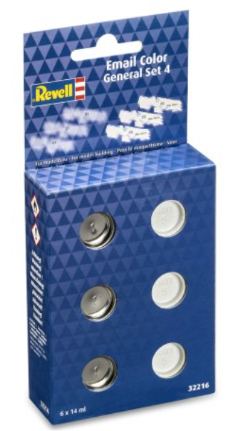 Set De Culori Email – General 4 Lucios/Mat (6X 14Ml) –  Revell Rev32216