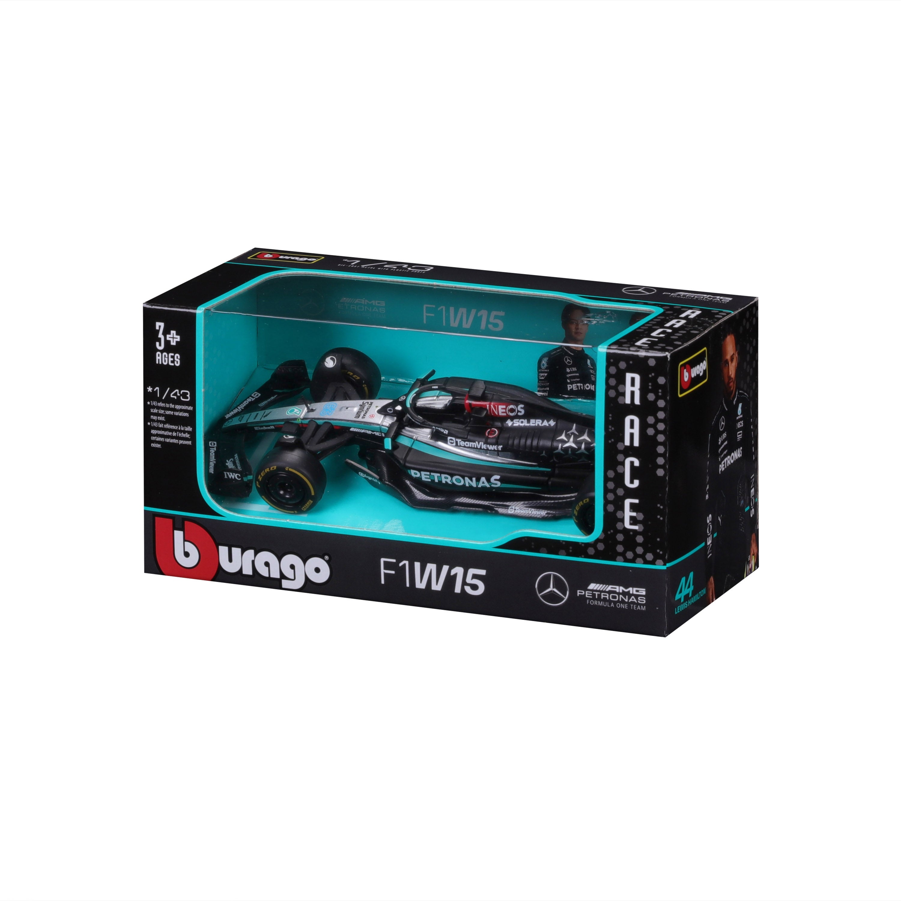 Bb38176-38208/63 Macheta Formula 1 1/43- Mercedes-Amg Petronas F1 W15Team (2024)
