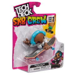 Set Tech Deck, mini skateboard cu figurina SK8 Crew, casca albastra, SPM6071054-20149435