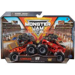 Set 2 masinute Monster Jam scara 1/16, Lumberjack vs Axe, SPM6064128-20144318
