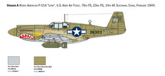 P-51A Mustang 1:72 Plastic Model Kit ITALERI 1423