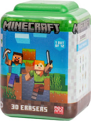 Minecraft 3D Eraser – Guma de șters 3D, 1 pachet misterior, PMIMC4007