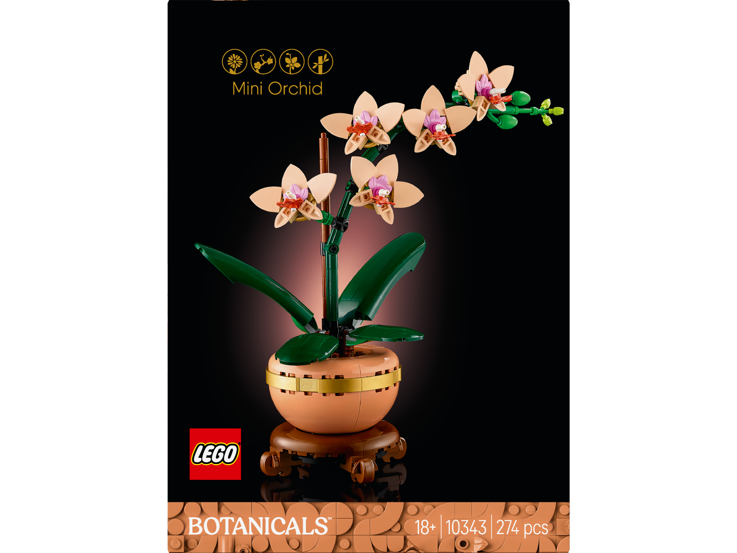 LEGO® Botanicals - Mini orhidee 10343, 274 piese