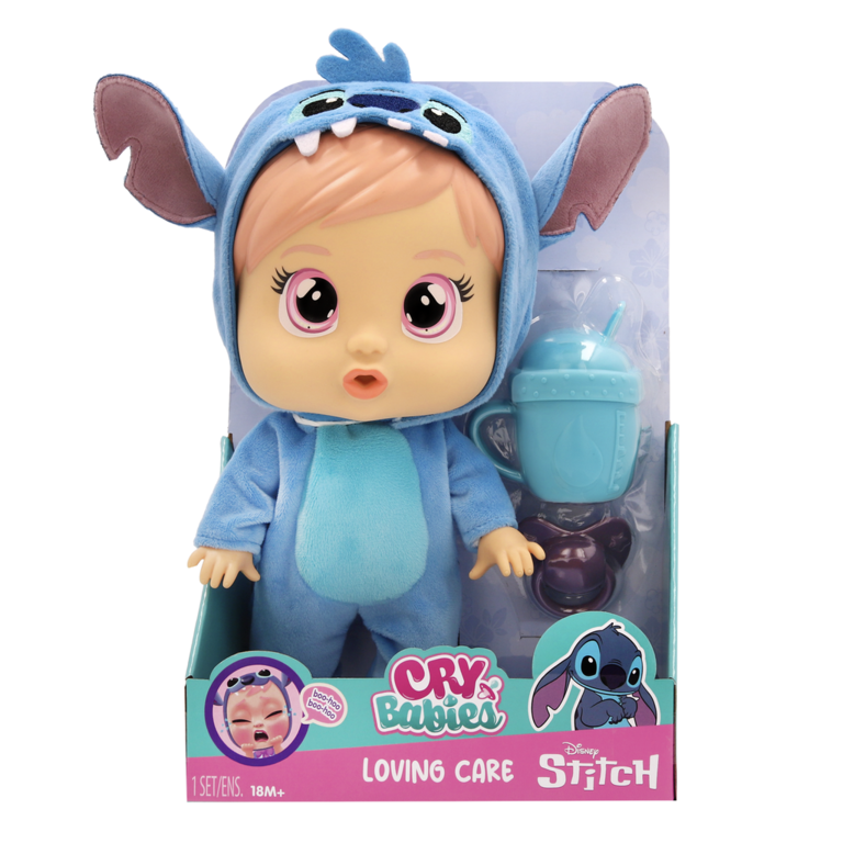 Papusa Cry Babies Loving Care Disney Stitch Imc929630-929838