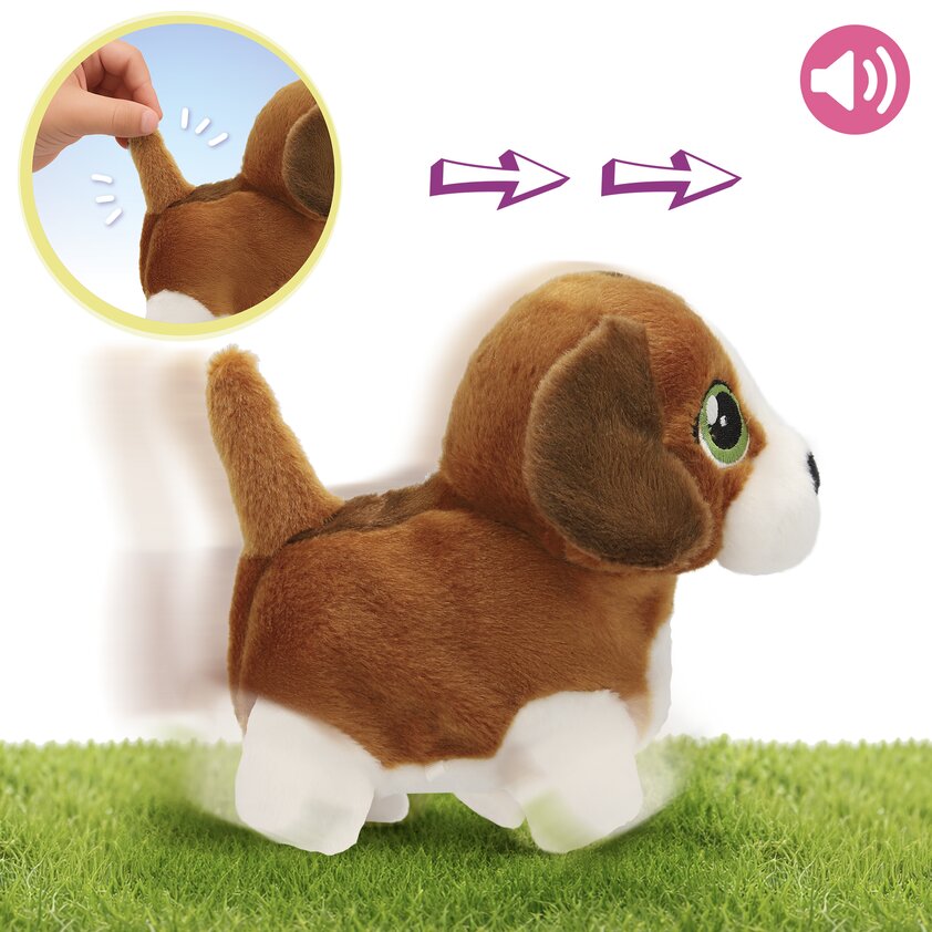 Club Petz Whiny Pups – Cățeluș interactiv Beagle 933057
