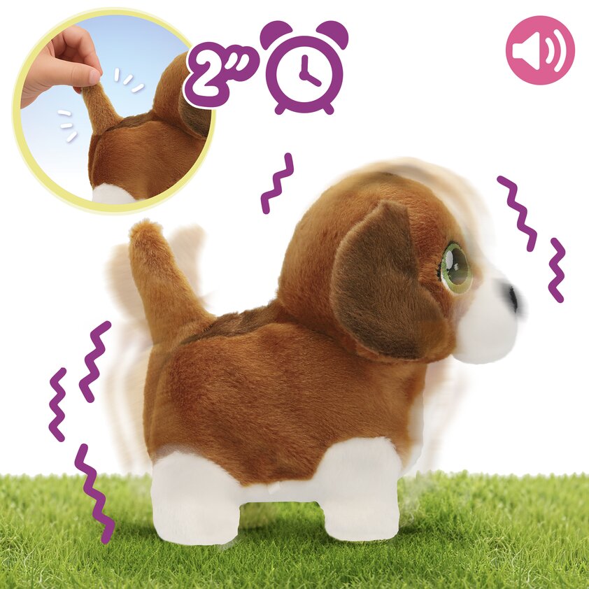 Club Petz Whiny Pups – Cățeluș interactiv Beagle 933057