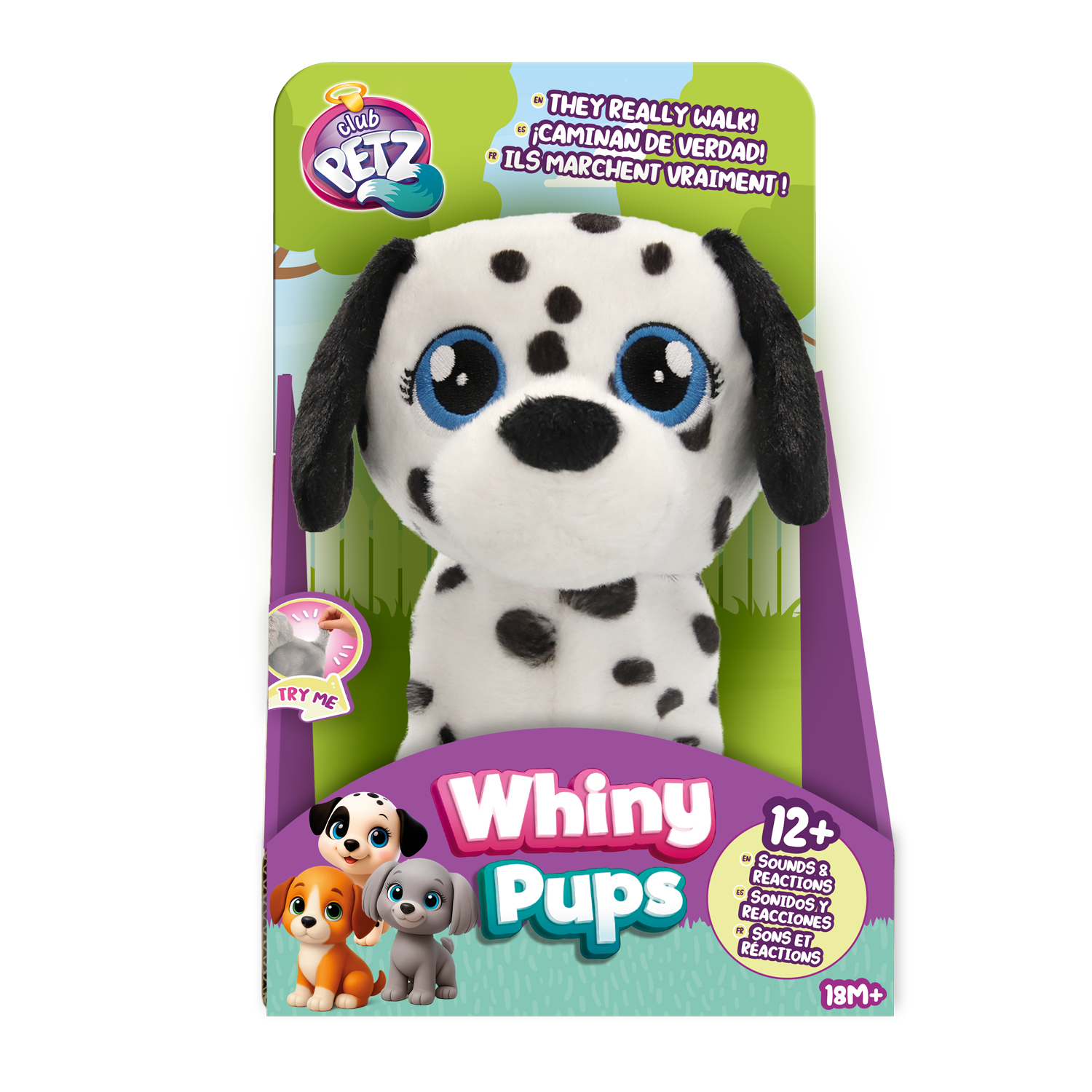 Club Petz Whiny Pups – Cățeluș interactiv Dalmațian 933088