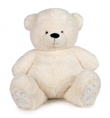 Ursulet de plus Cuddly & Huggy Teddy Bear, alb, 50 cm