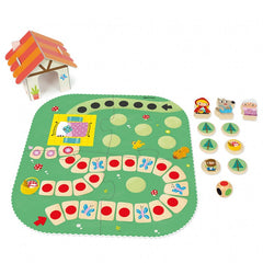 Joc educativ Goula Set 9 piese, Povestea Scufitei Rosii