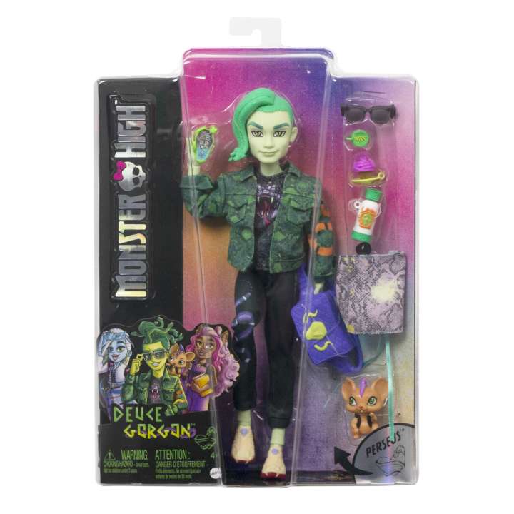 Papusa, Mattel, Plastic, Monster High, Deuce, Multicolor HHK56