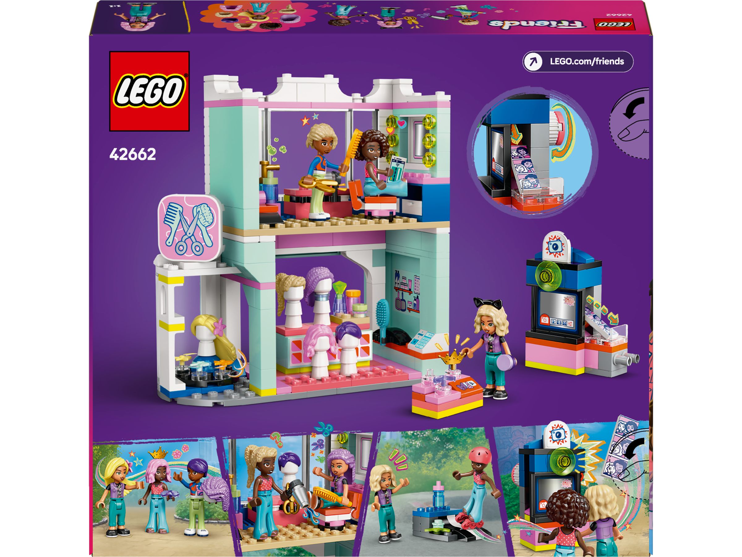 LEGO® Friends - Salon de coafura si magazin de accesorii 42662, 347 piese