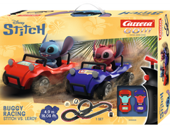 Carrera GO!!! Disney Stitch - Circuit de curse 4,9 m cu Stitch și Leroy | Scara 1:43 | 6+ ani