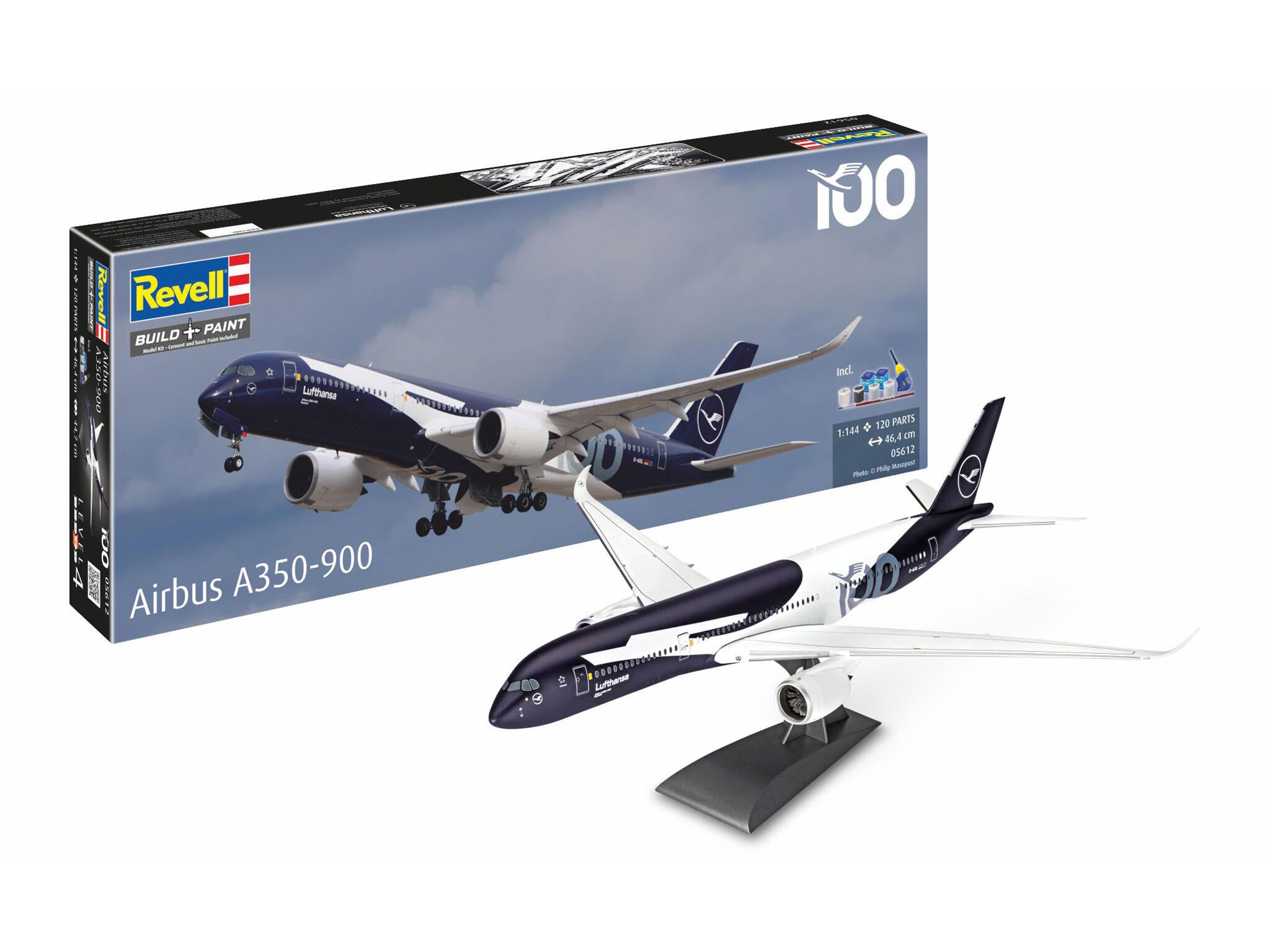 Revell Gift Set A350-900 - Lufthansa Scara 1:144 Rev05612