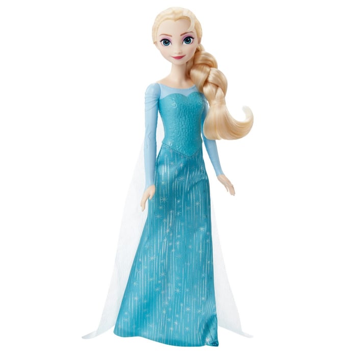 Papusa Mattel Elsa in rochie turcoaz HLW47