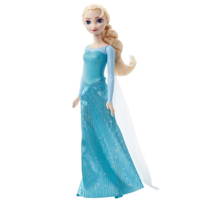 Papusa Mattel Elsa in rochie turcoaz HLW47