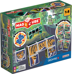 Geomag Magicube Jungla Imprimata Carduri  6 Piese Geomag145