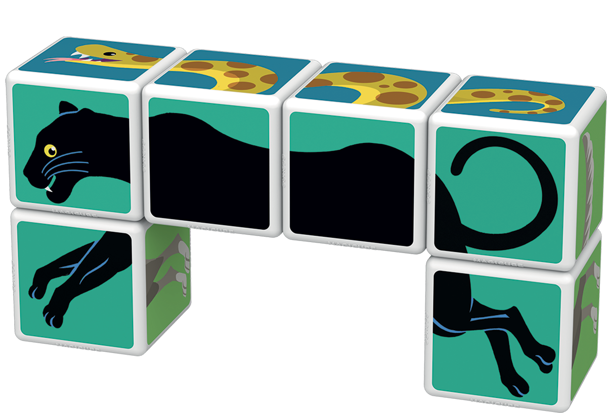 Geomag Magicube Jungla Imprimata Carduri  6 Piese Geomag145